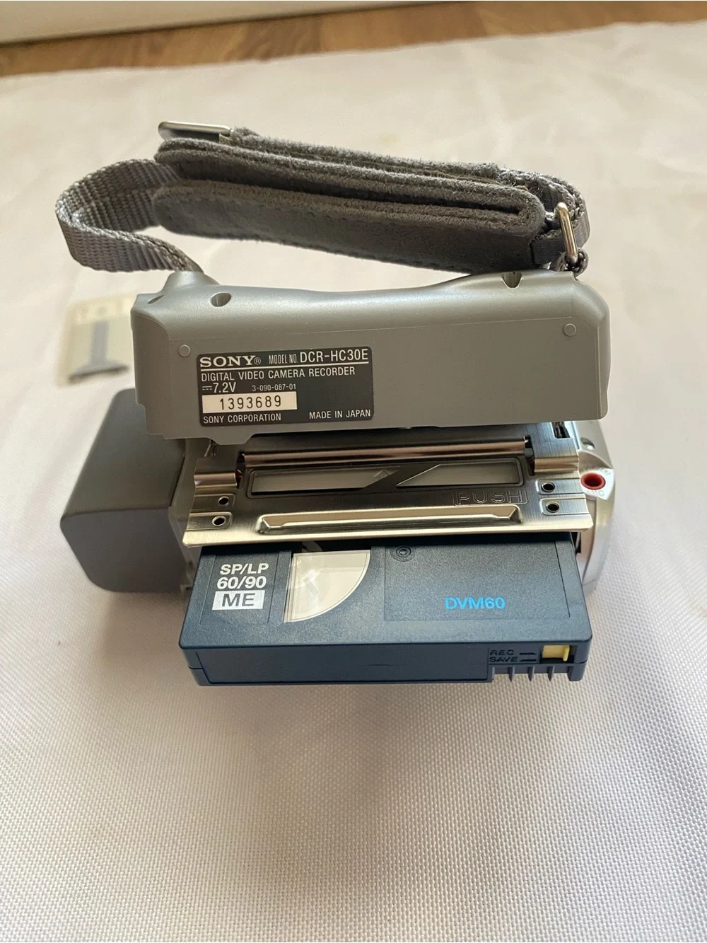 Sony DCR-HC30E Silver Handycam with Remote, Charger and Carry Case
